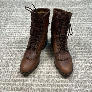 Durango Brown Leather Boots Rugged Design
